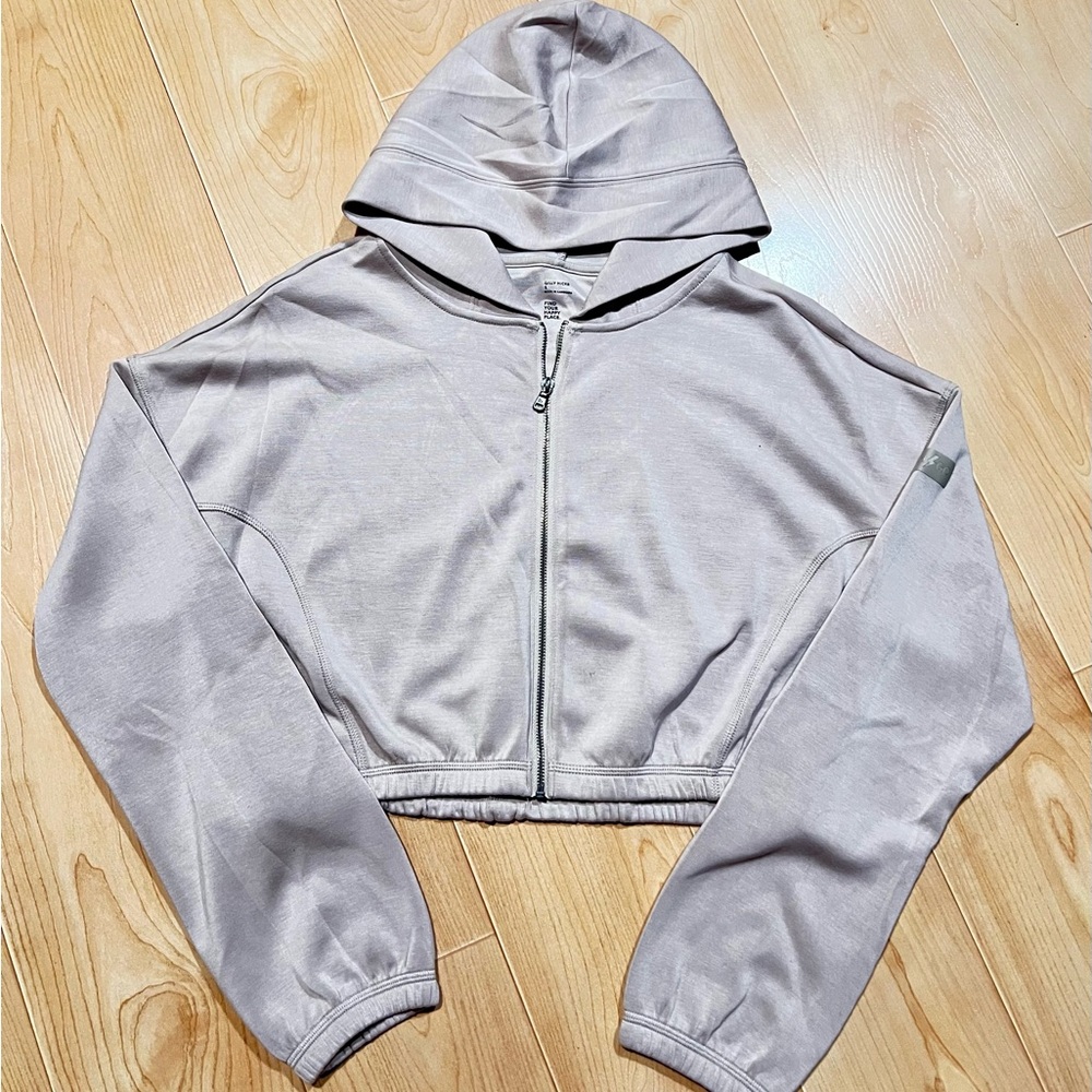 Gilly Hicks Gray Cropped Hoodie